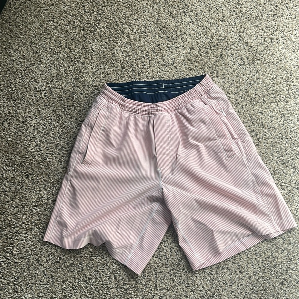 Red striped Birddogs shorts
